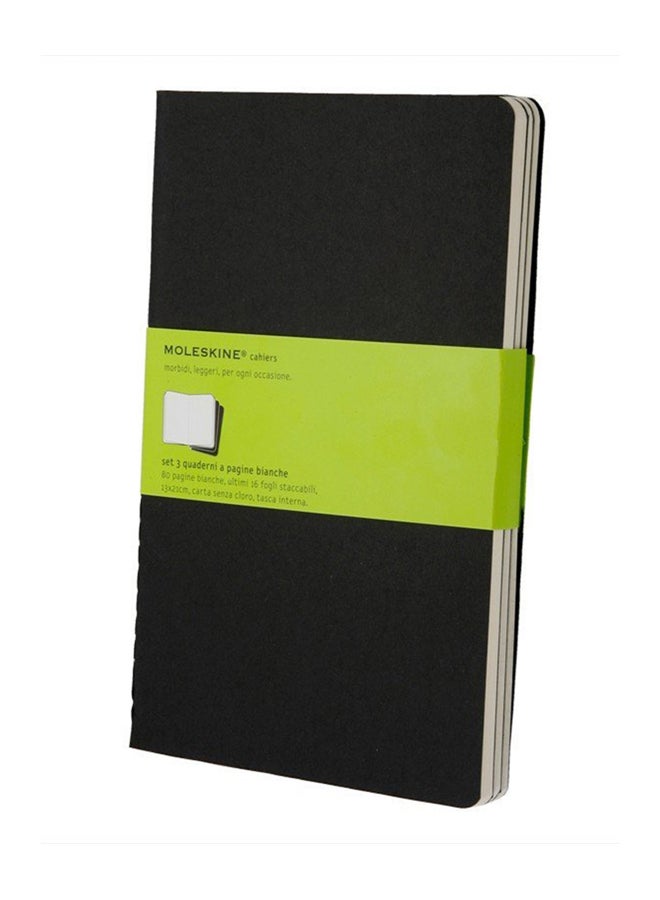 MOLESKINE - Set of 3 Plain Cahier Black - Image 1
