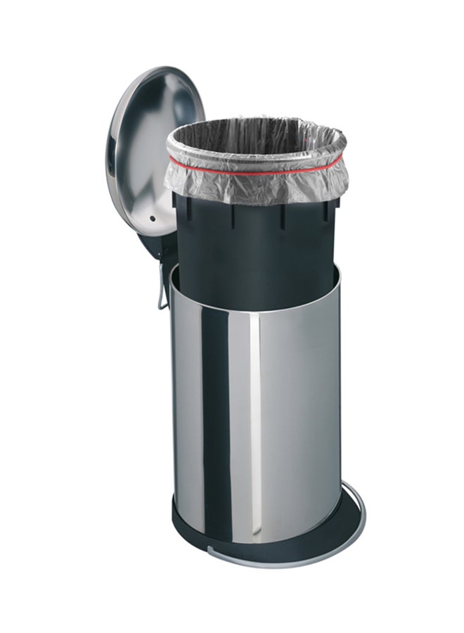 Hailo TopDesign M Pedal Bin 13 Liters, Stainless Steel Kitchen Bin with Lid, Compact Food Waste Bin, Bedroom Bin, Office Dustbin, Recycling Bin, Made in Germany – HLO-0514-240 Silver 16Liters - Image 3