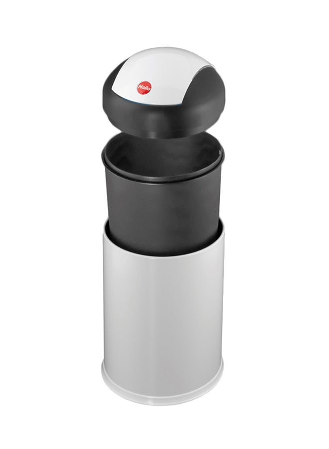 Hailo Sienna Swing Bin Small, 4 Liter Compact Kitchen Bin, Waste Bin for Bedroom Office, Mini Plastic Dustbin, Small Trash Bin, Made in Germany, White, HLO-0704-930 White 4Liters - Image 3