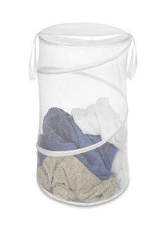 Whitmor Collapsible Laundry Hamper White  - Image 1