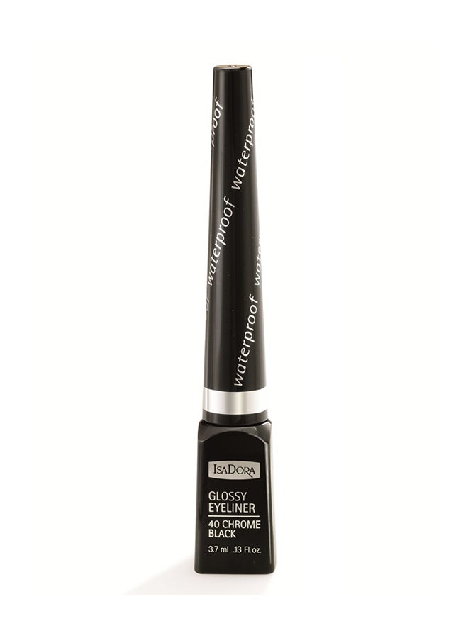 ISADORA Glossy Eyeliner 40 Chrome Black  - Image 1