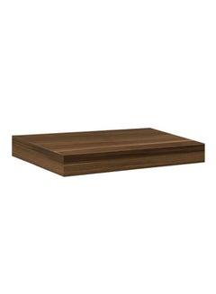 Solid Floating Wall Shelf Walnut