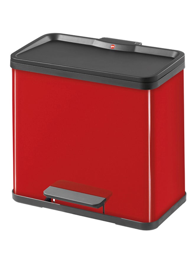Hailo Separation System Trio Oko Plus Waste Bin With Three Inner Bins  - HLO-0633-240 Red 3x9Liters  - Image 2