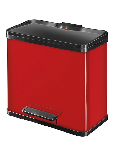 Separation System Trio Oko Plus Waste Bin With Three Inner Bins  - HLO-0633-240 Red 3x9Liters