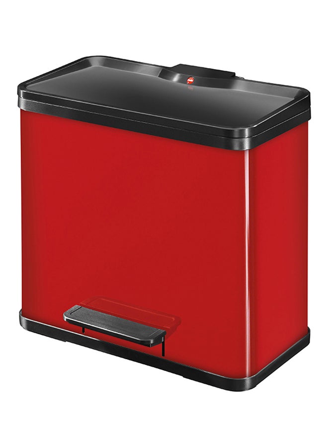 Hailo Separation System Trio Oko Plus Waste Bin With Three Inner Bins  - HLO-0633-240 Red 3x9Liters  - Image 1