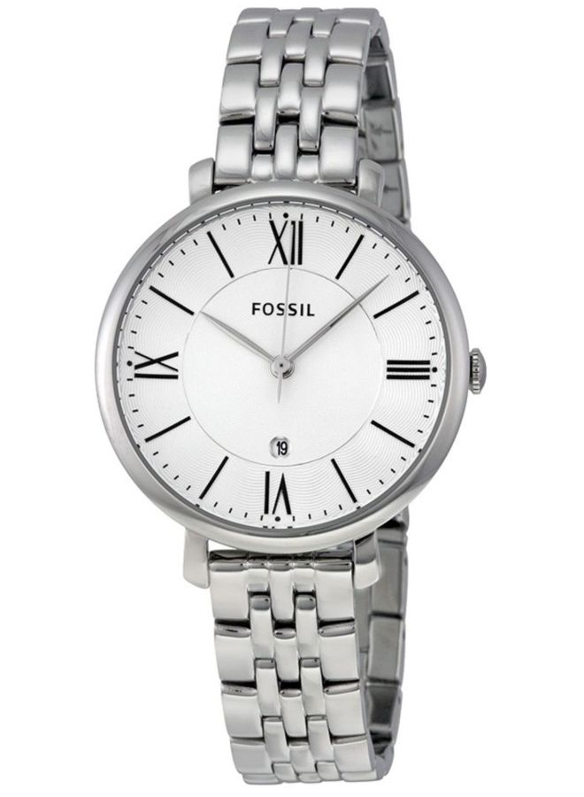 FOSSIL Women's Jacqueline Analog Quartz Watch ES3433 - 35 mm - Silver 