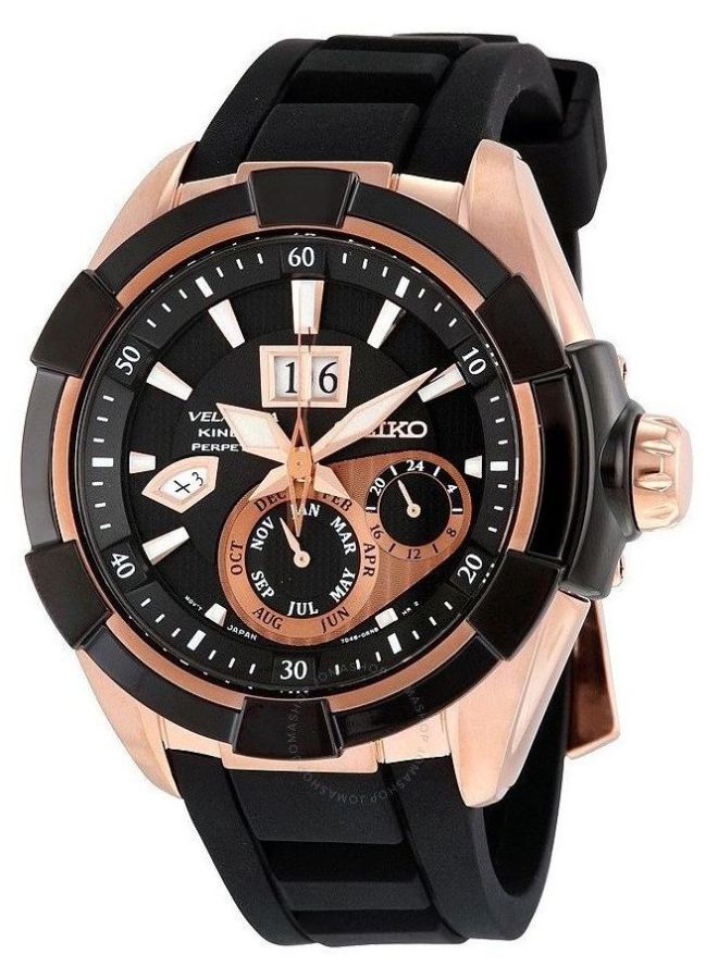 سيكو ساعة يد كوارتز بعقارب طراز SNP104 للرجال