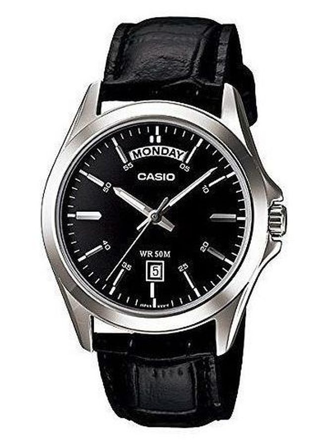 CASIO Men's Classic Analog Watch MTP1370L-1A - 45 mm - Black - Image 1
