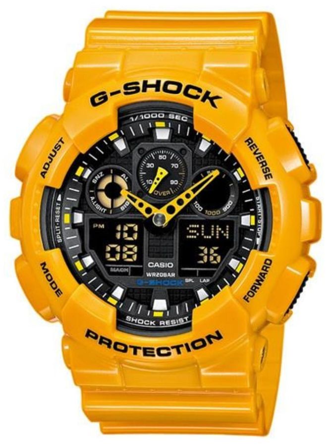 جي شوك ساعة يد بعقارب/رقمية طراز GA100A-9A men - Image 1
