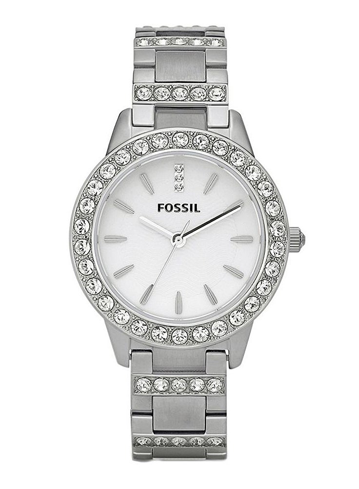 FOSSIL Women's Water Resistant Analog Watch ES2362 - 34 mm - Silver  - Image 1