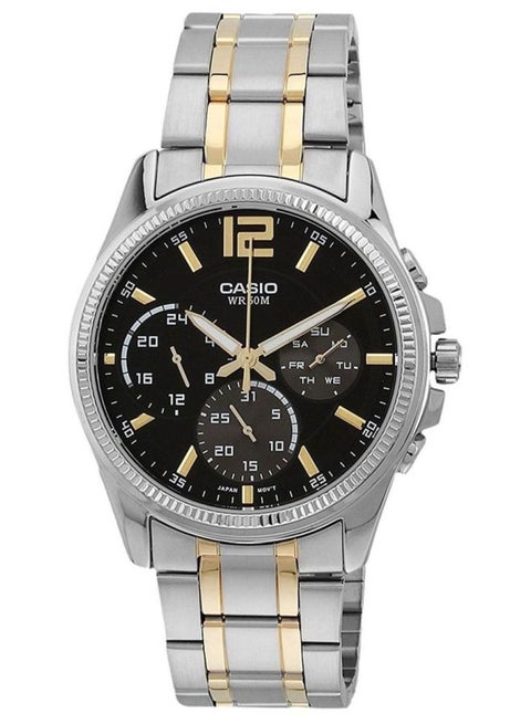 Men's Enticer Stainless Steel Chronograph Wrist Watch MTPE305SG-1A