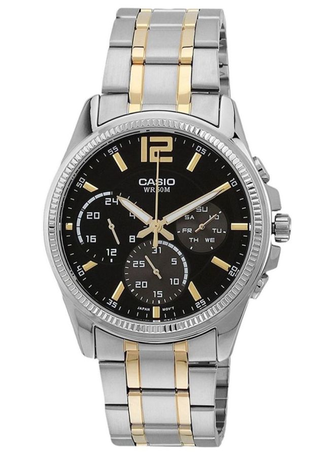 Men's Enticer Stainless Steel Chronograph Wrist Watch MTPE305SG-1A