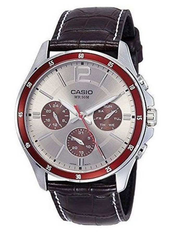 CASIO Men's Enticer Analog Watch MTP1374L-7A1 - 35 mm - Black - Image 1