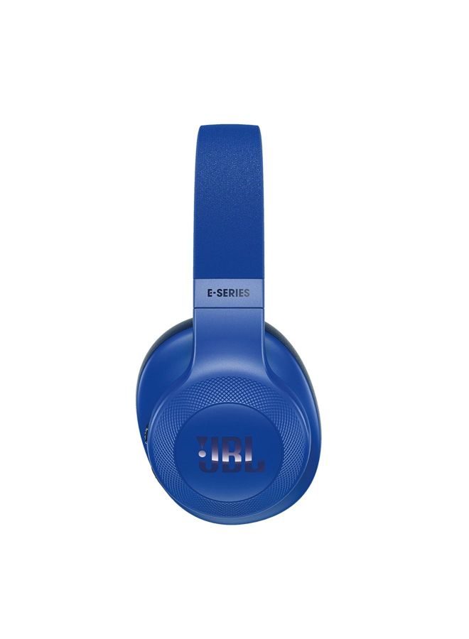 E55BT Wireless Over-Ear Headphones With Mic Blue