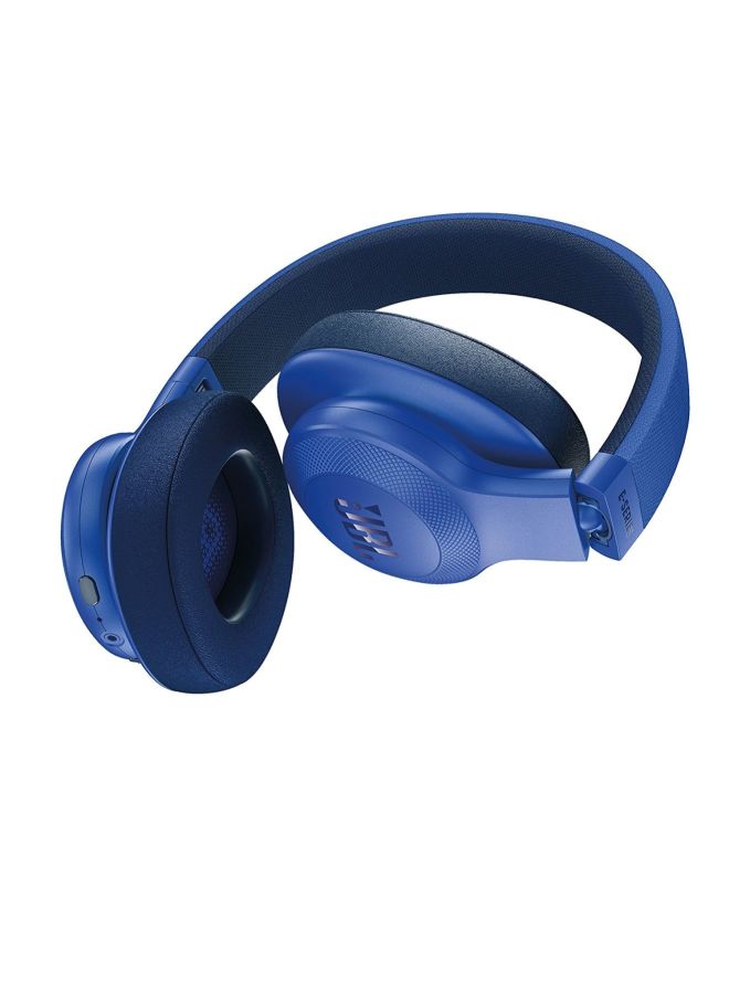 E55BT Wireless Over-Ear Headphones With Mic Blue