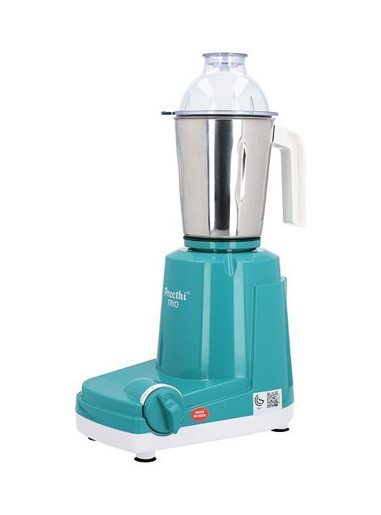 Preethi - Trio Mixer Grinder with Stainless Steel Jars & Blades PREETHI-MG-182/08 Green/White - Image 1