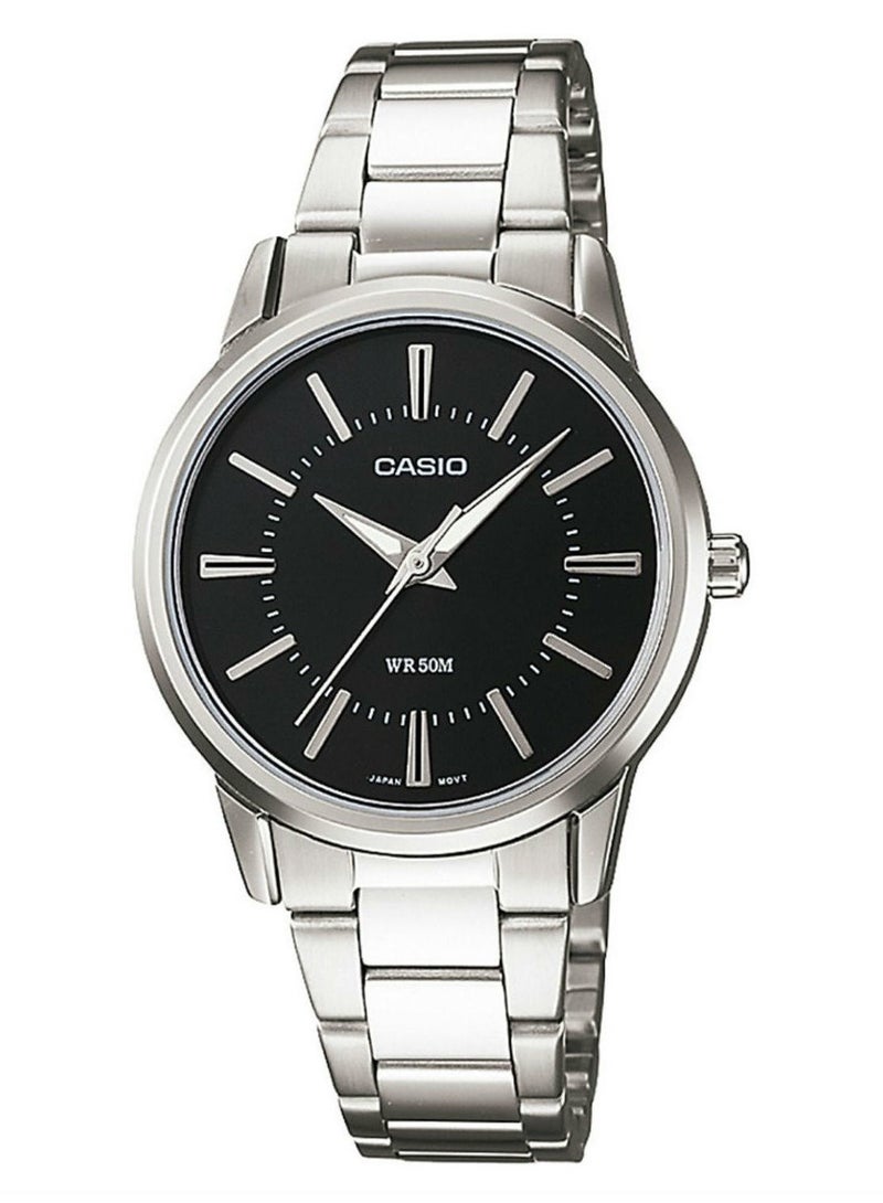CASIO Women's Formal Analog Wrist Watch LTP1303D-1A - 30 mm - Silver - Image 1