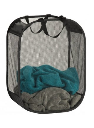Mesh Laundry Basket Black 18x11x24inch - v1507015721/N11376055A_1