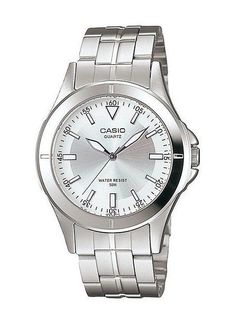 CASIO Men's Stainless Steel Quartz Analog Watch MTP-1214A-7AVDF - 40 mm - Silver - Image 1