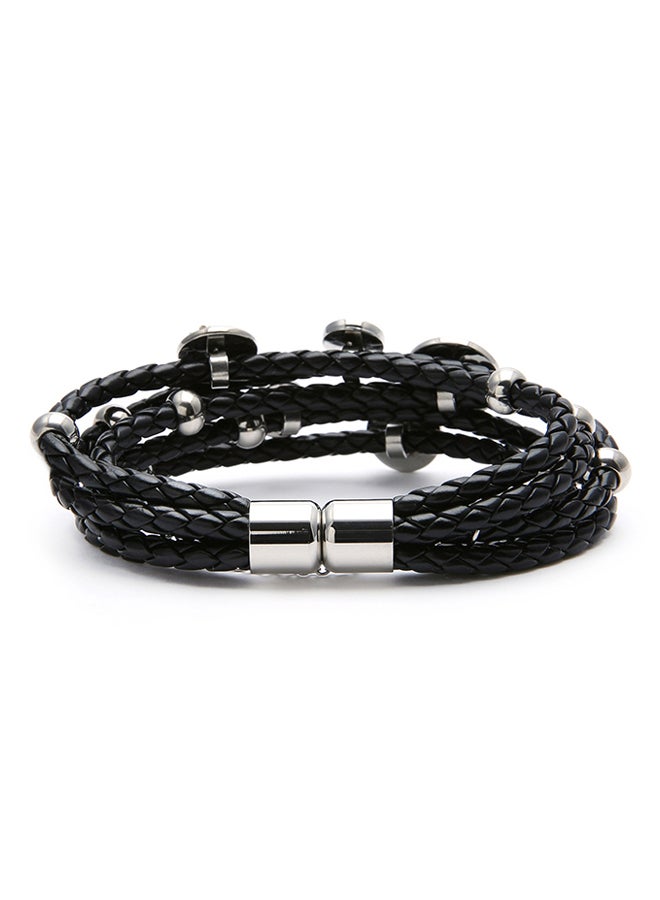 New BLiNG Leather And Stainless Steel Bracelet  - Image 2
