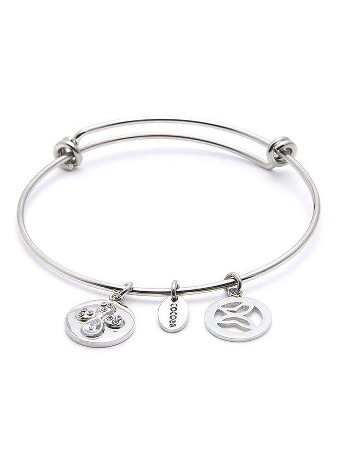 سي أو88 أقراط أذن من الستيل مزينة بحجر الزيركون - Image 1