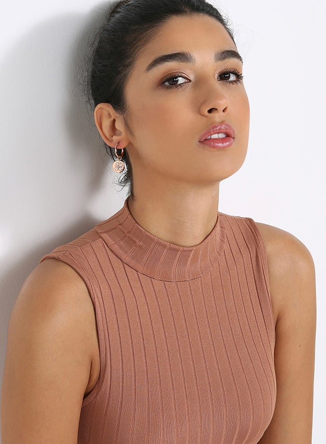 سي أو88 أقراط من الستيل مرصعة بحجر الزركونيا - Image 2