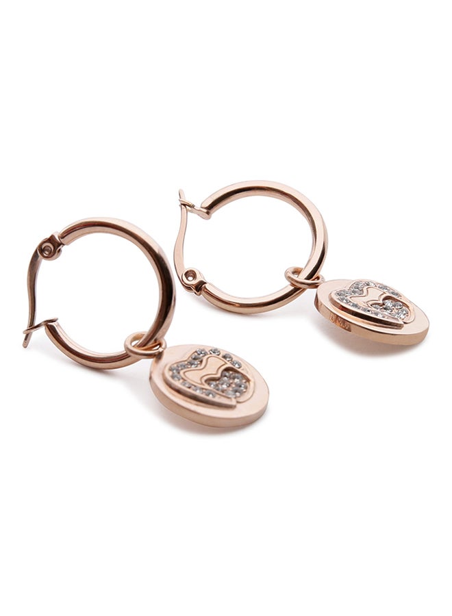 CO88 Steel Earring With Zirconia Stone - Image 1