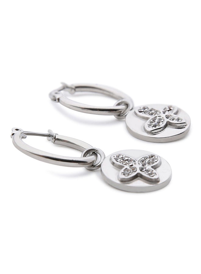 CO88 Steel Earring With Zirconia Stone - Image 1