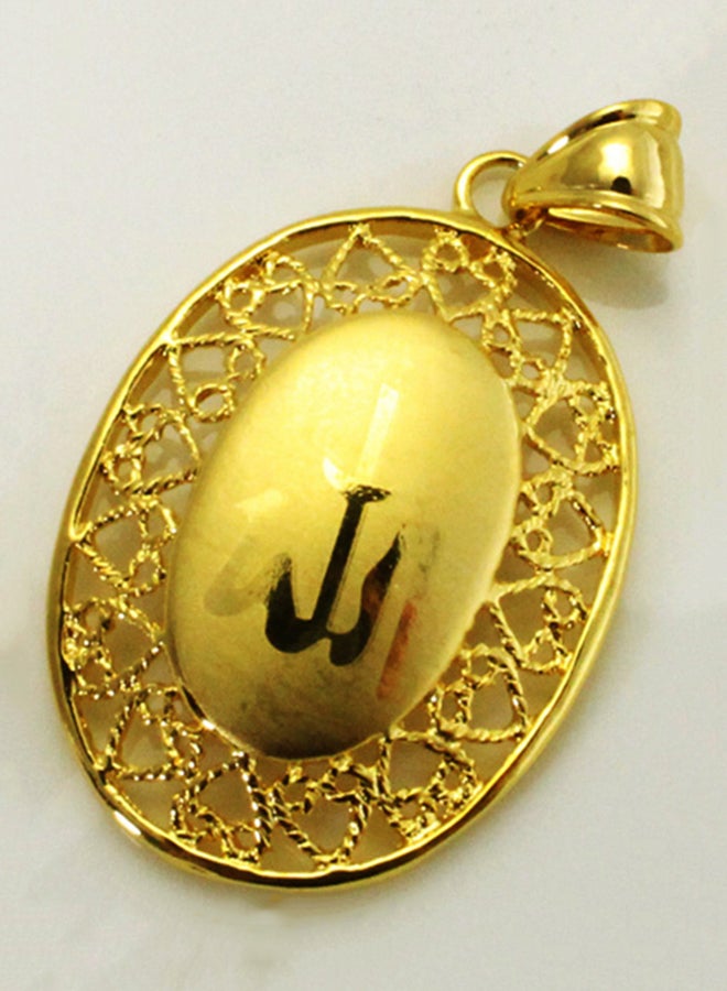 Allah Symbol Pendant Necklace Jewelry Set - Image 3