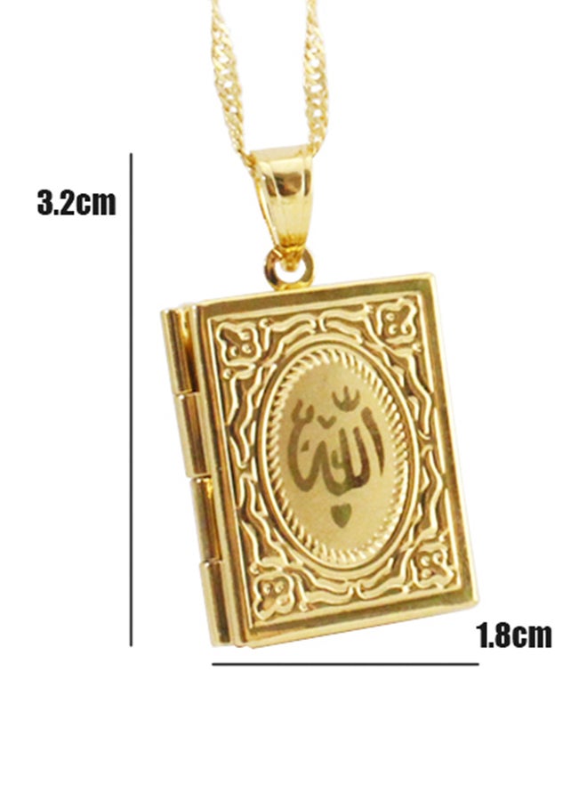 Allah Symbol Koran Muslim Book Pendant  - Image 2