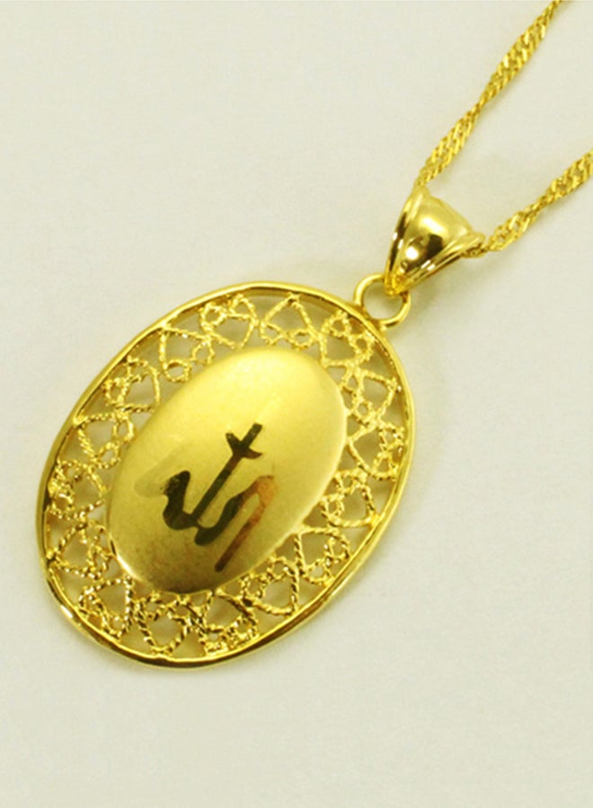 Allah Symbol Pendant Necklace Jewelry Set - Image 2