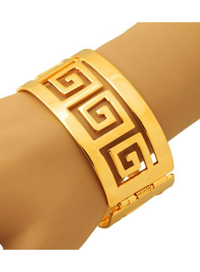 G Letter Heavy Cuff Bracelet  - Image 4