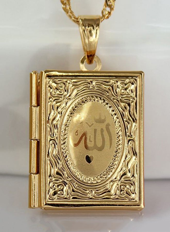 Allah Symbol Koran Muslim Book Pendant  - Image 3