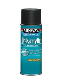 Minwax Water-Based Polycrylic Aerosol Semi-Gloss Wood Spray Clear 