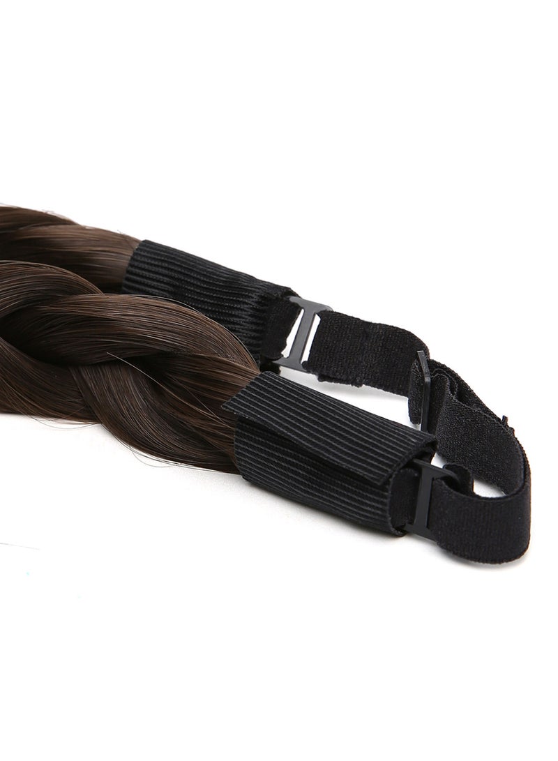 Hershesons Braided Headband Chocolate Large - Image 3