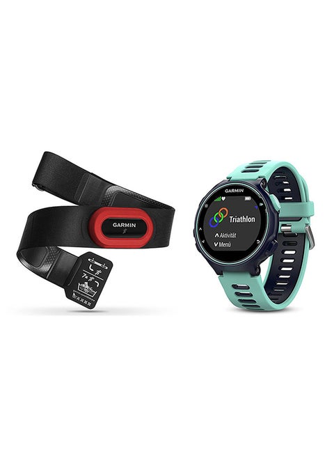 Forerunner 735XT Advanced GPS Multisport Watch Run Bundle Midnight Blue/Frost Blue