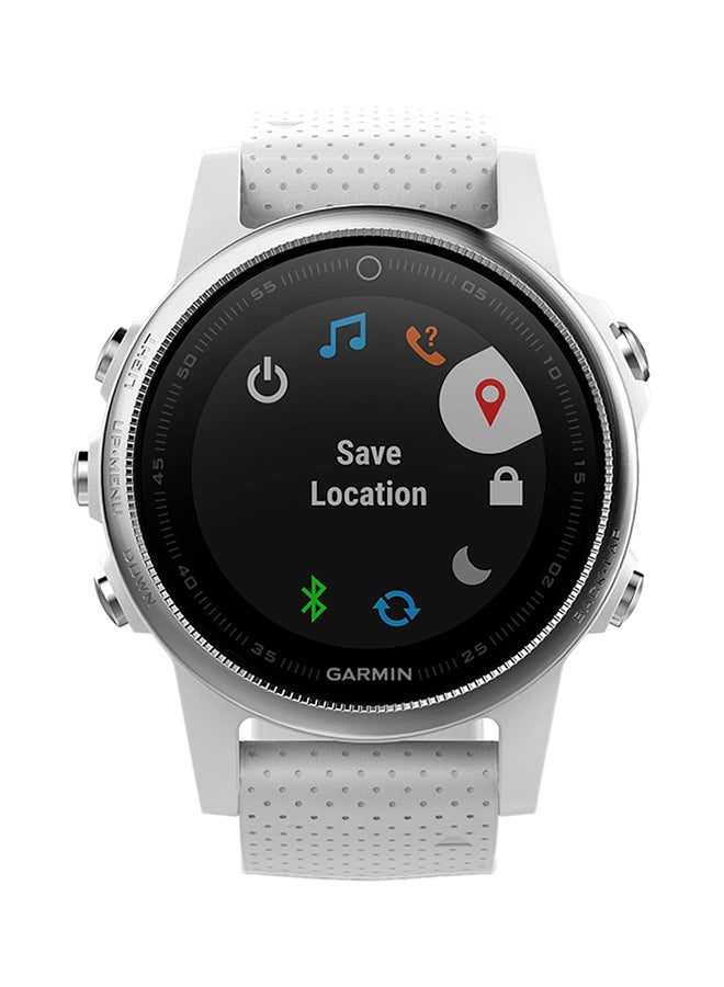 GARMIN Fenix 5S Multisport GPS Watch With Carrara White With Carrara White Band  - Image 1