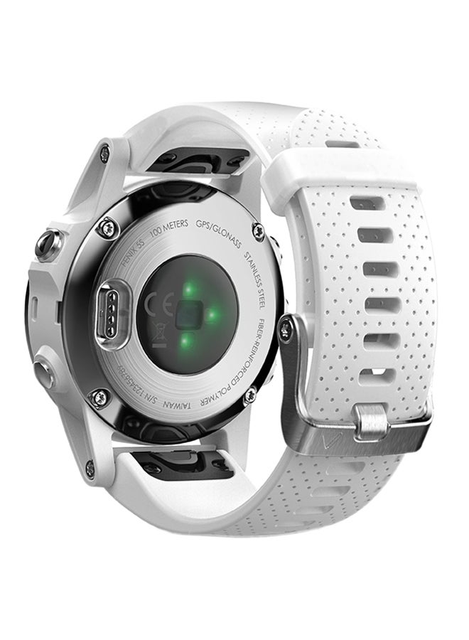 GARMIN Fenix 5S Multisport GPS Watch With Carrara White With Carrara White Band  - Image 2