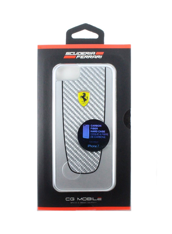 Carbon Fibre Pit Stop Real Carbon Fiber Hard Case For iPhone 8 Plus/iPhone 7 Plus Silver