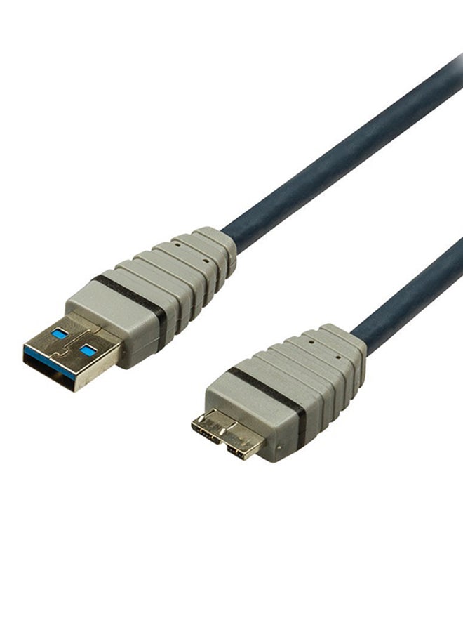 Bandridge USB-A 3.0 To Micro-B Cable Blue  - Image 1