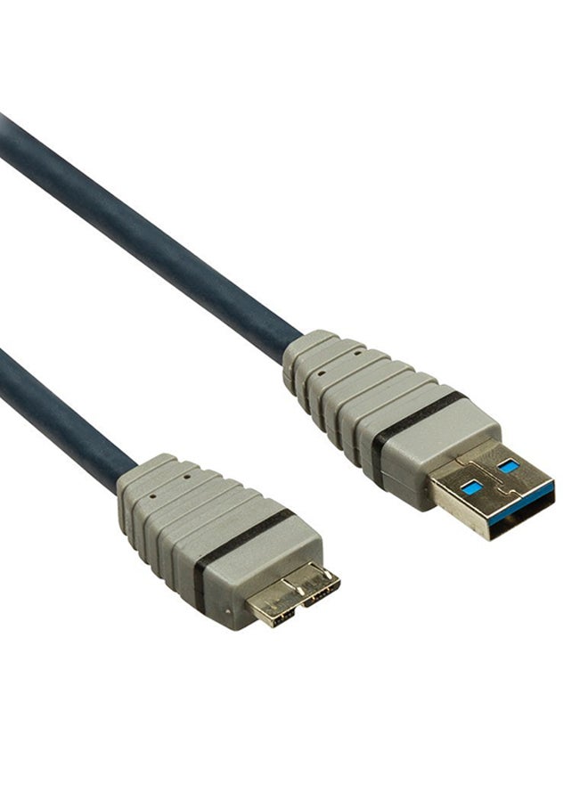 Bandridge USB-A 3.0 To Micro-B Cable Blue  - Image 2