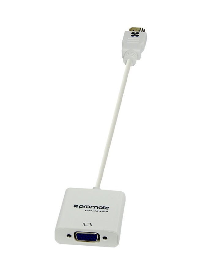 PROMATE - Hdmi To Vga Converter Adapter Kit White - Image 1