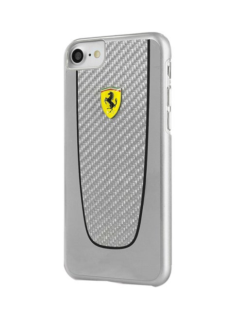 Carbon Fibre Pit Stop Real Carbon Fiber Hard Case For iPhone 8 Plus/iPhone 7 Plus Silver
