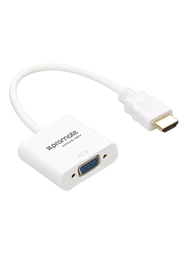 PROMATE - Hdmi To Vga Converter Adapter Kit White - Image 1