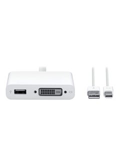 Mini DisplayPort To Dual-Link DVI Adapter White