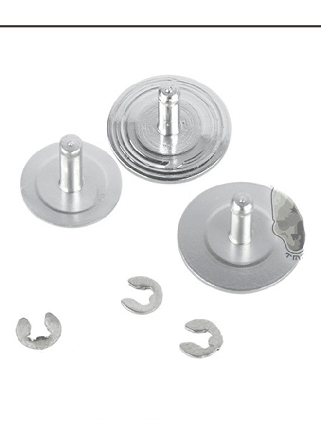 TMC - Aluminum Anodized Color Button Set For GoPro 3 Plus Housing Silver - Image 1