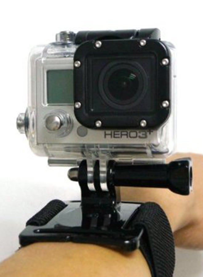 Generic Wrist Strap Elastic Band Mount For GoPro Hero 5/ 4/ 3 Camera Black  - Image 3