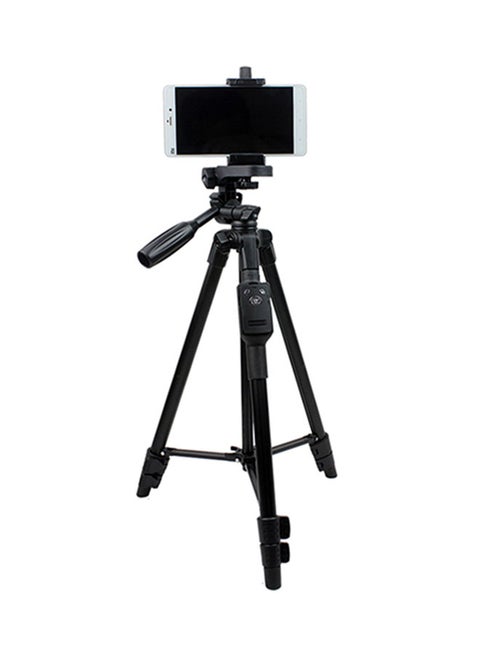 Lightweight Aluminum Tripod With Bluetooth Shutter Black
