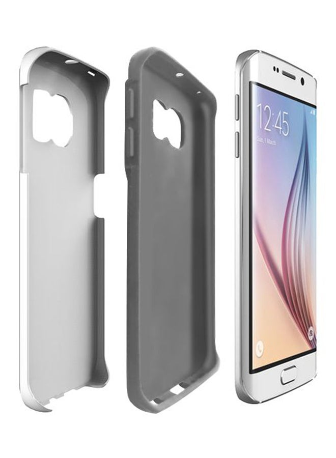 ستايلايزد غطاء متين فاخر ذو مظهر غير لامع بطبقة مزدوجة لهاتف آيفون S6 إيدج من أبل جيرسيه لاعب برشلونة الشهير سواريز - Image 2