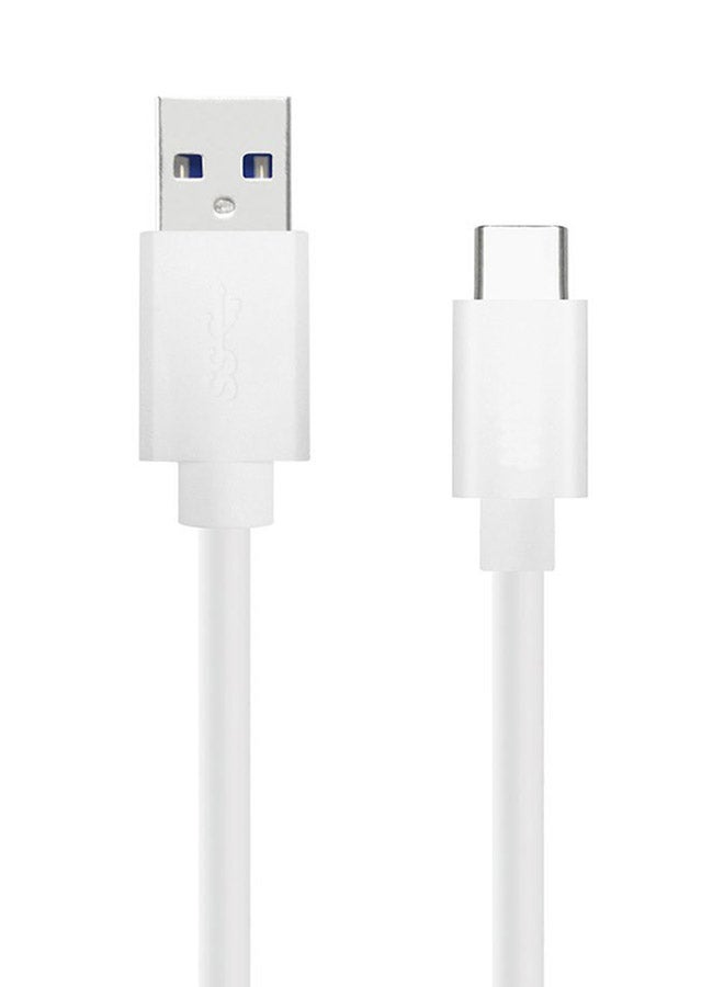 USB Type-C Cable USB 3.1 To USB-A For Macbook 12 Inch And Smartphones white